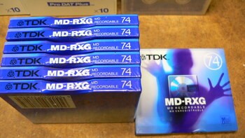 Mini disk 7 x TDK MD-RXG 74 - 70 €