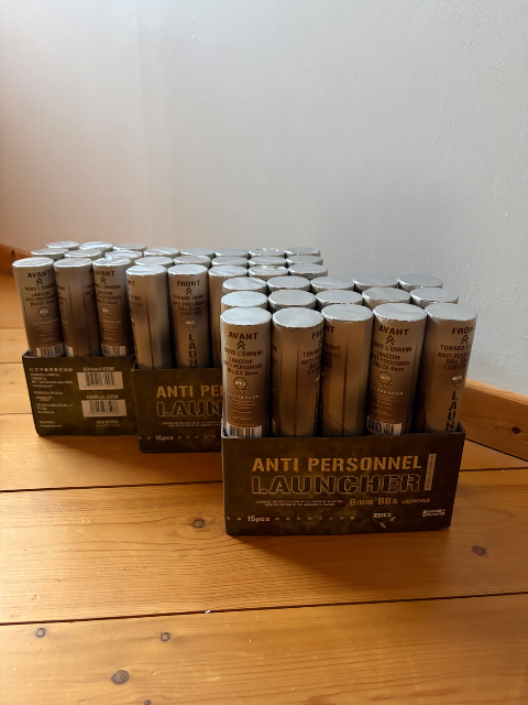 Lot 45 Grenades Lanceur Anti-Personnel 300 Billes Swiss Arms