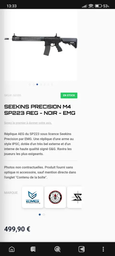 AR15 M4 SEEKINS PRECISION  SP223