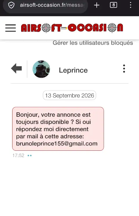 Attention arnaque : Bruno Leprince