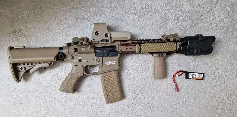 G&p 006 Free Float Recoil System AEG Airsoft Assault Rifle / TAN