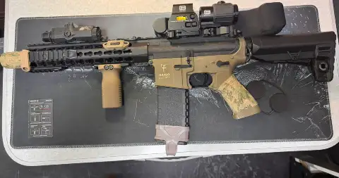 SAIGO DEFENSE KENJI LONG S TAN – UPGRADé – Eotech X3 – CONFIG Milsim + 7 CHARGEURS