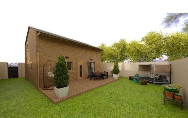 Chalet neuf en bois de 60 m²