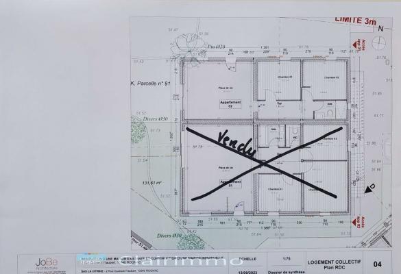 APPARTEMENT T3 DE 60 M² EN REZ DE JARDIN