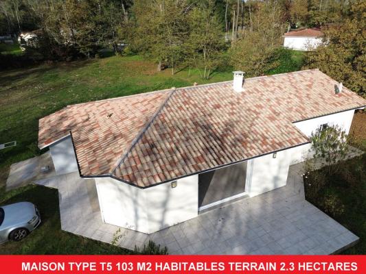 MAISON TYPE T5 DE PLAIN-PIED TRRAIN 2.8 HECTARES