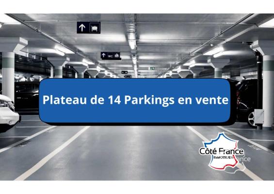 Plateau de 14 places de parkings en vente