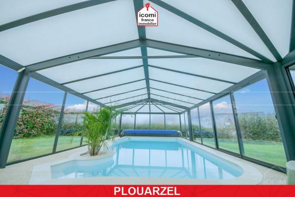 FINISTERE - Plouarzel (29810) - A VENDRE -MAISON AVEC PISCINE CHAUFFEE ET COUVERTE - 5 CHAMBRES DONT 1 EN RDC - GRAND TERRAIN - EN IMPASSE - 10 MINUTES DES PLAGES