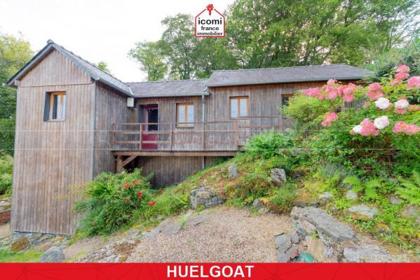 FINISTERE - Huelgoat (29690) - A VENDRE - MAISON CANADIENNE CONTENANT 3 STUDIOS - MULTIPLES POSSIBLITES - BEAU POTENTIEL SUR TERRAIN DE 725M²