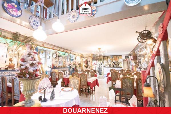 FINISTERE - Douarnenez (29100) - A VENDRE - LOCAL - RESTAURANT - MURS ET FONDS DE COMMERCE - 217 M² - VILLE TRES ATTRACTIVE AU BORD DE MER