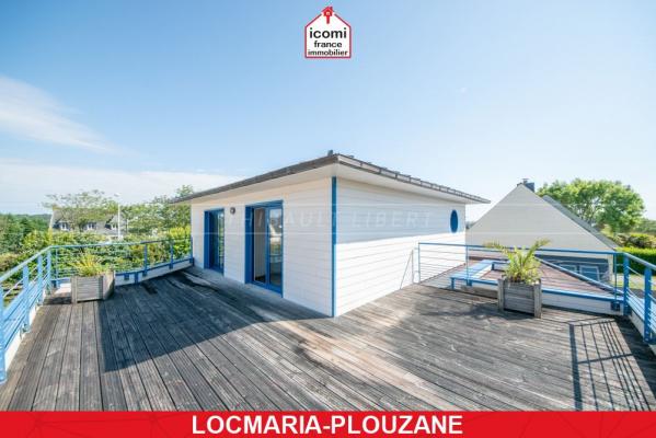 FINISTERE - Locmaria-Plouzané (29280) - A VENDRE -  GRANDE MAISON OSSATURE BOIS - ANNEE 2000 - VIE DE PLAIN PIED - 4 CHAMBRES POSSIBLE 5 - EN IMPASSE