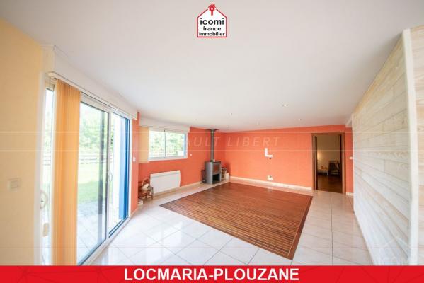 FINISTERE - Locmaria-Plouzané (29280) - A VENDRE -  GRANDE MAISON OSSATURE BOIS - ANNEE 2000 - VIE DE PLAIN PIED - 4 CHAMBRES POSSIBLE 5 - EN IMPASSE