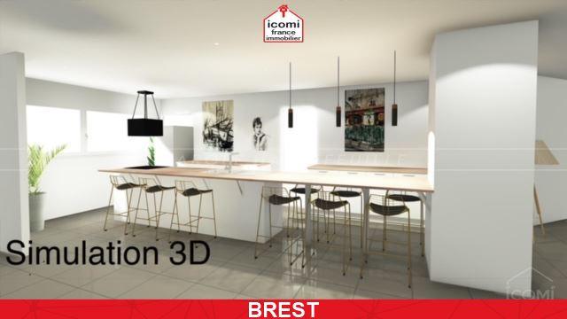 FINISTERE - Brest (29200) - A VENDRE  SECTEUR L'OCTROI - ESPACE ATYPIQUE DE 109 M2 - USAGE COMMERCIAL POSSIBLE - INSONORISE  - SYNDIC BENEVOLE - BEAU POTENTIEL