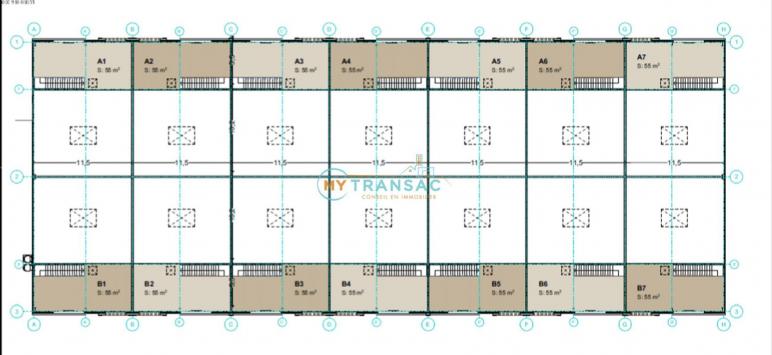 A LOUER à partir de 229m² plusieurs surfaces d'activités et de bureaux neufs situé à Bussy-Saint-Georges