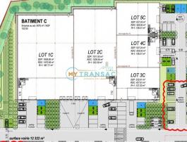 A Louer Locaux neufs à partir de 464 m² jusqu'à 4 960 m² sur la commune de La Queue-en-Brie