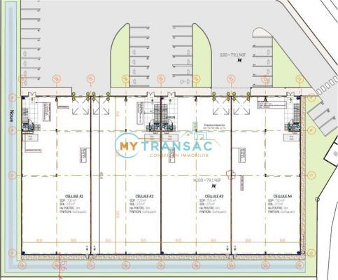 A VENDRE locaux d'activité et de bureaux neufs de 229m² à 945 m² à EVRY