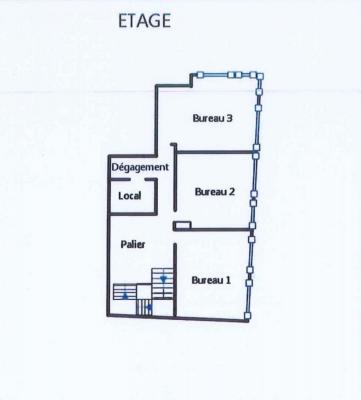 Bureaux  15 pièce(s) 373.40 m2 - 92300 LEVALLOIS PERRET