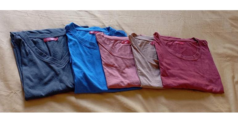 Lot 5 tee-shirts assortis manches courtes 