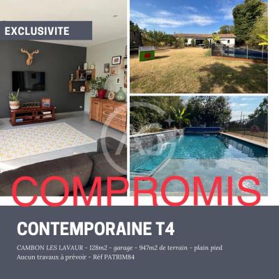 Contemporaine T4 - Piscine - Jardin - Garage - Calme -