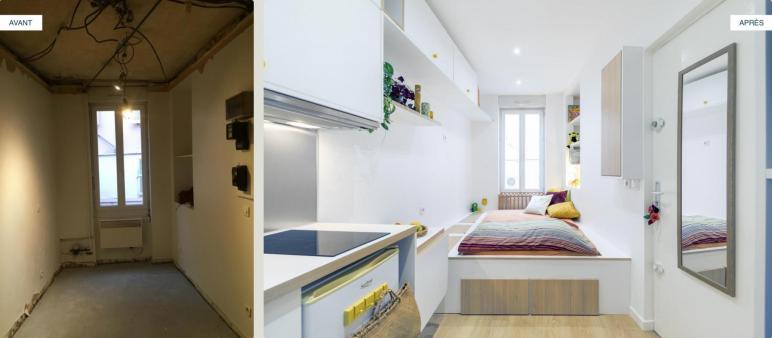 Chambre de services à Paris