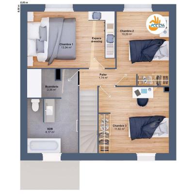 Maison 6 pièces 88 m2