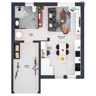 Maison 5 pièces 77 m2